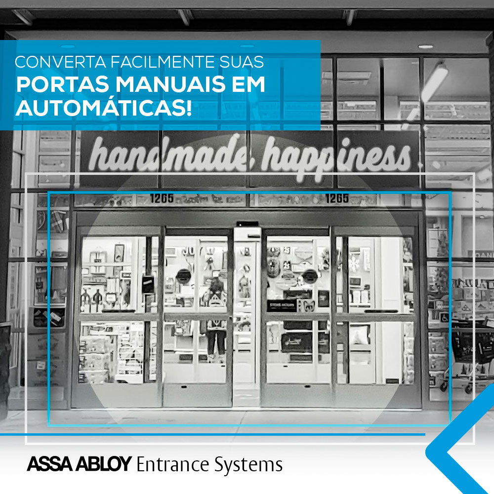 Converta facilmente suas portas manuais em automáticas!